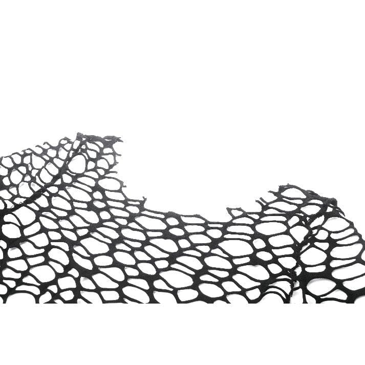 Punk Design Women's Gothic Hollow-out Flared Sleeved Crop Top