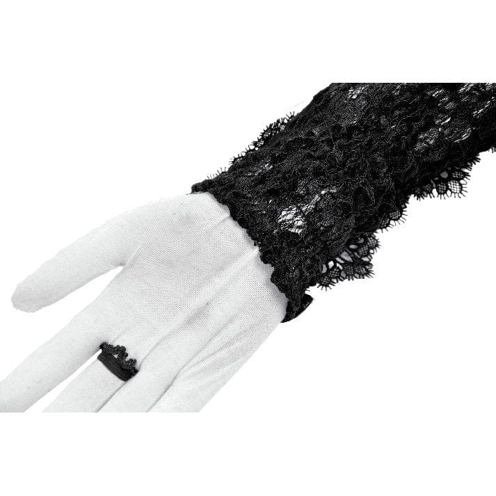 Punk Design Women's Gothic Lace-up Long Gloves