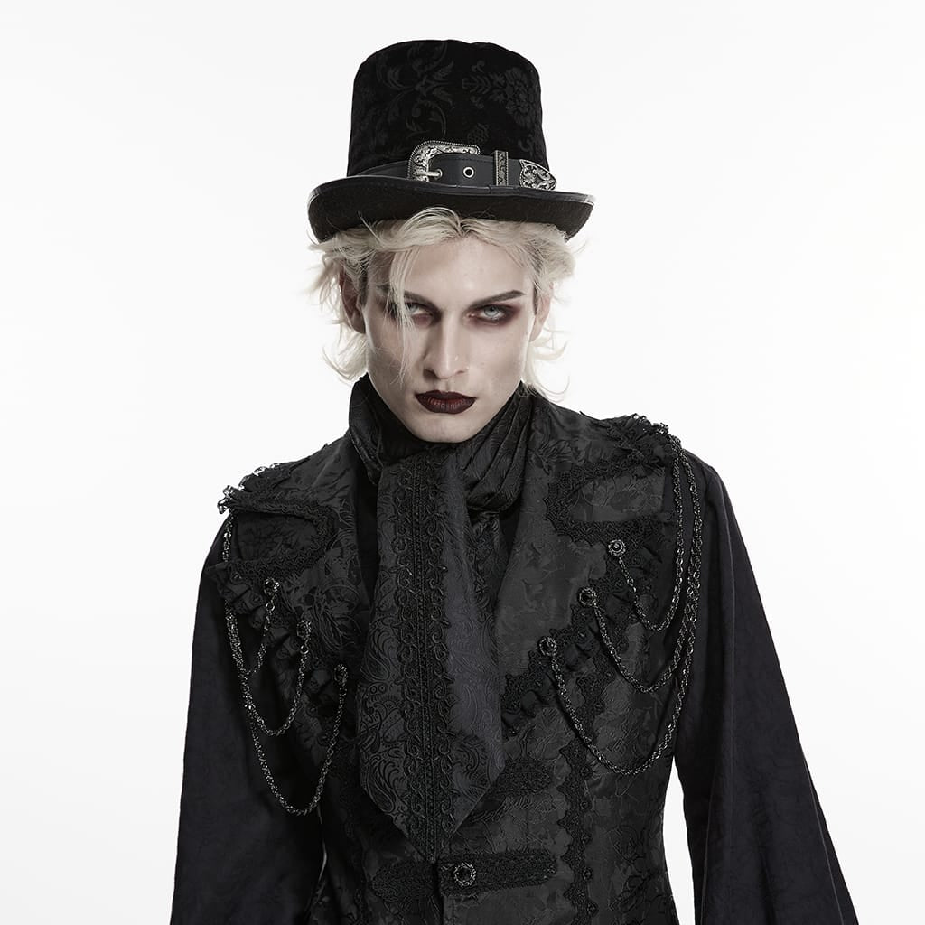 PUNK RAVE Men's Gothic Decal Tie