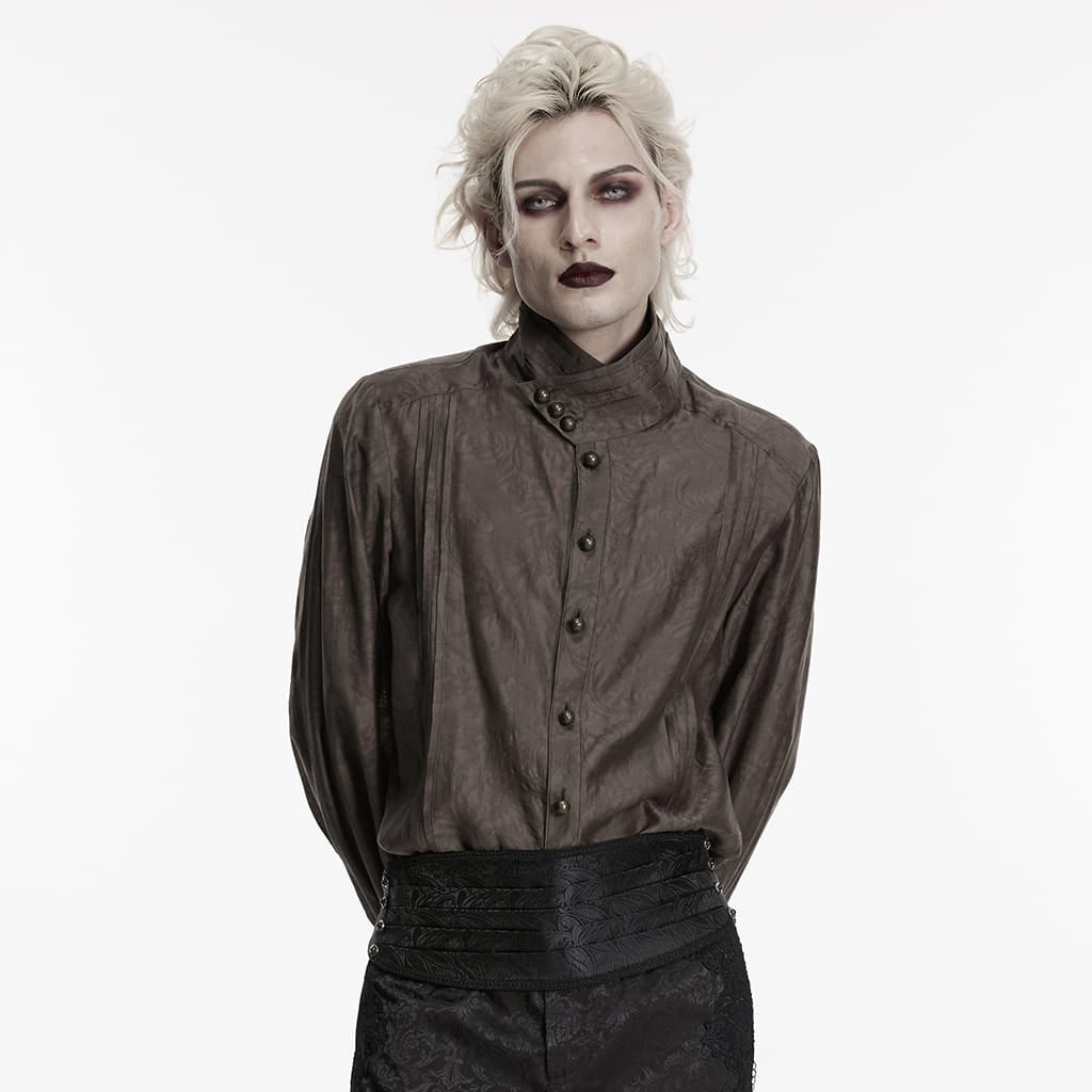 PUNK RAVE Men's Gothic Pleated Girdle
