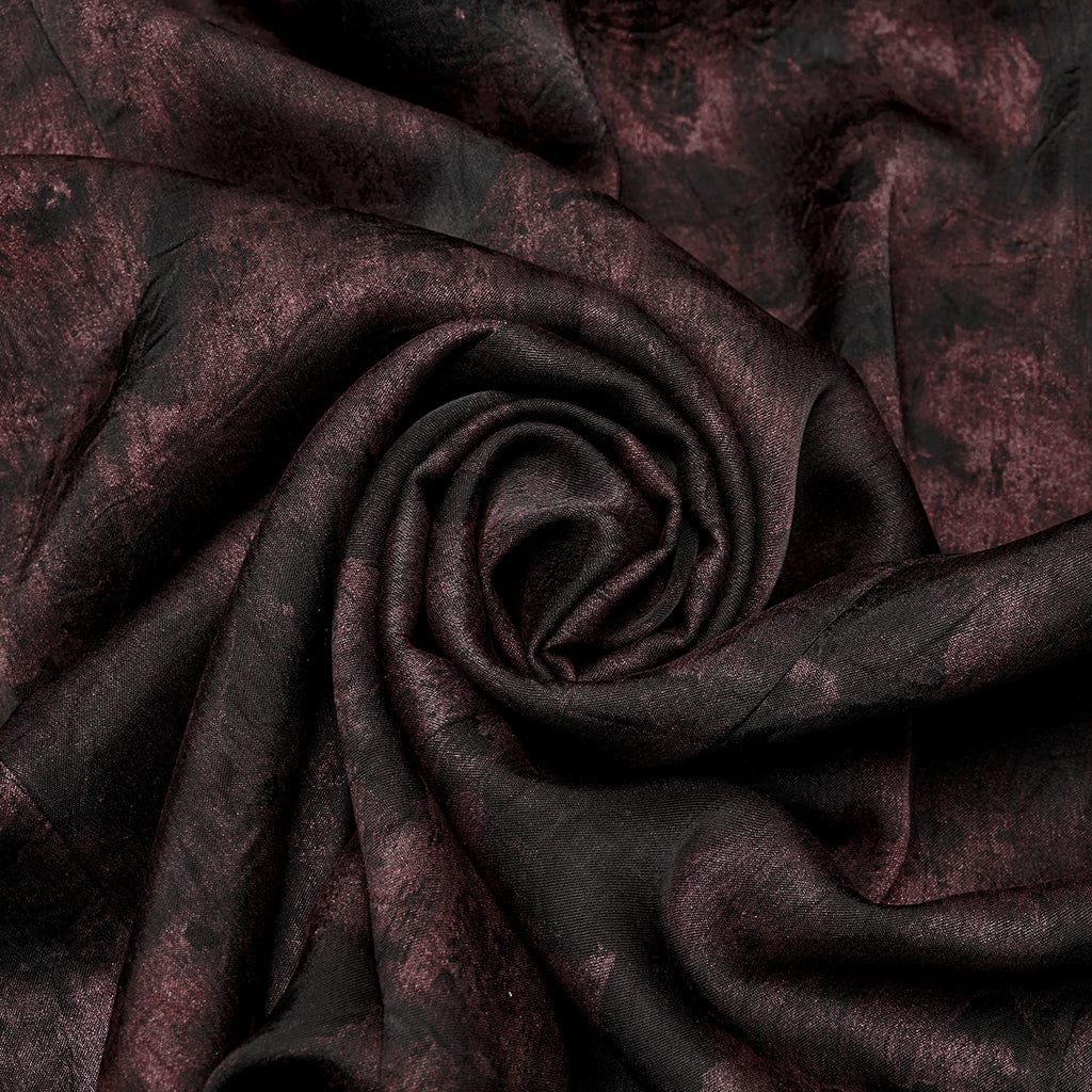 PUNK RAVE Men's Gothic Ruffled Stand Collar Pleated Shirt Red