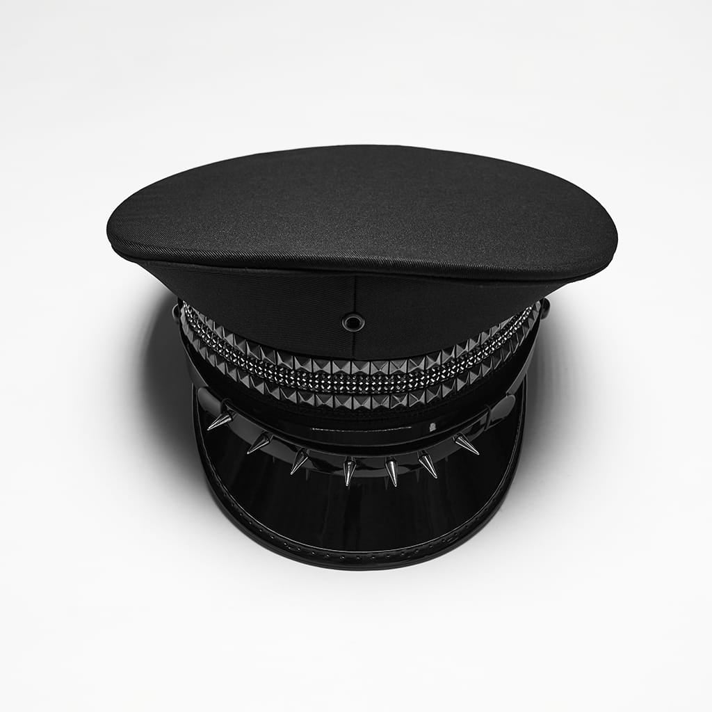 PUNK RAVE Men's Punk Rivet Eyelet Hat