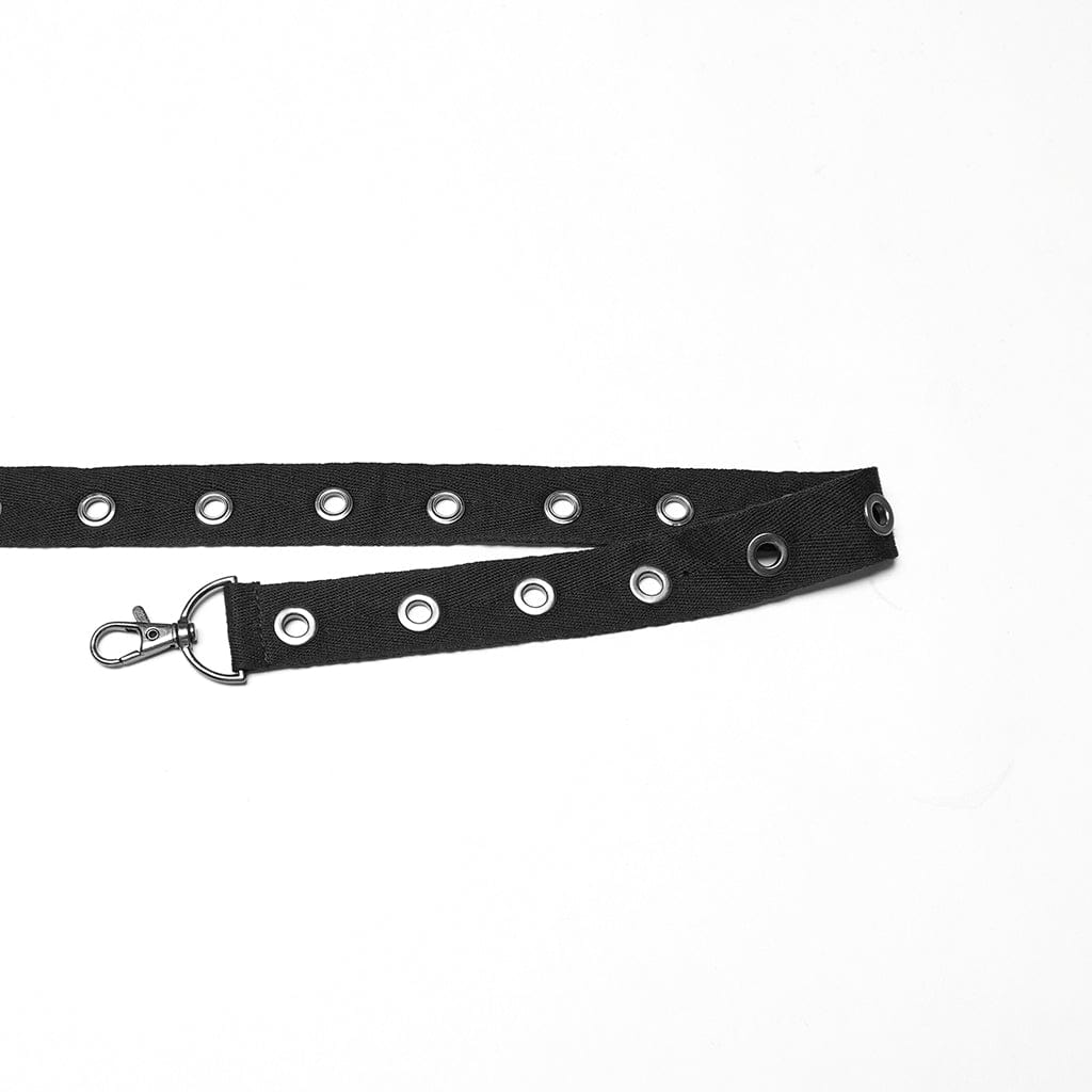 PUNK RAVE Men's Punk Tie-dyed Sagging Pants with Staps