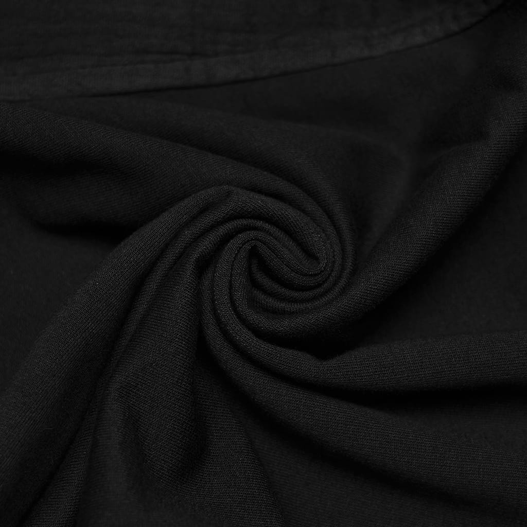 PUNK RAVE Unisex Punk Eyelets Hooded Vest Black