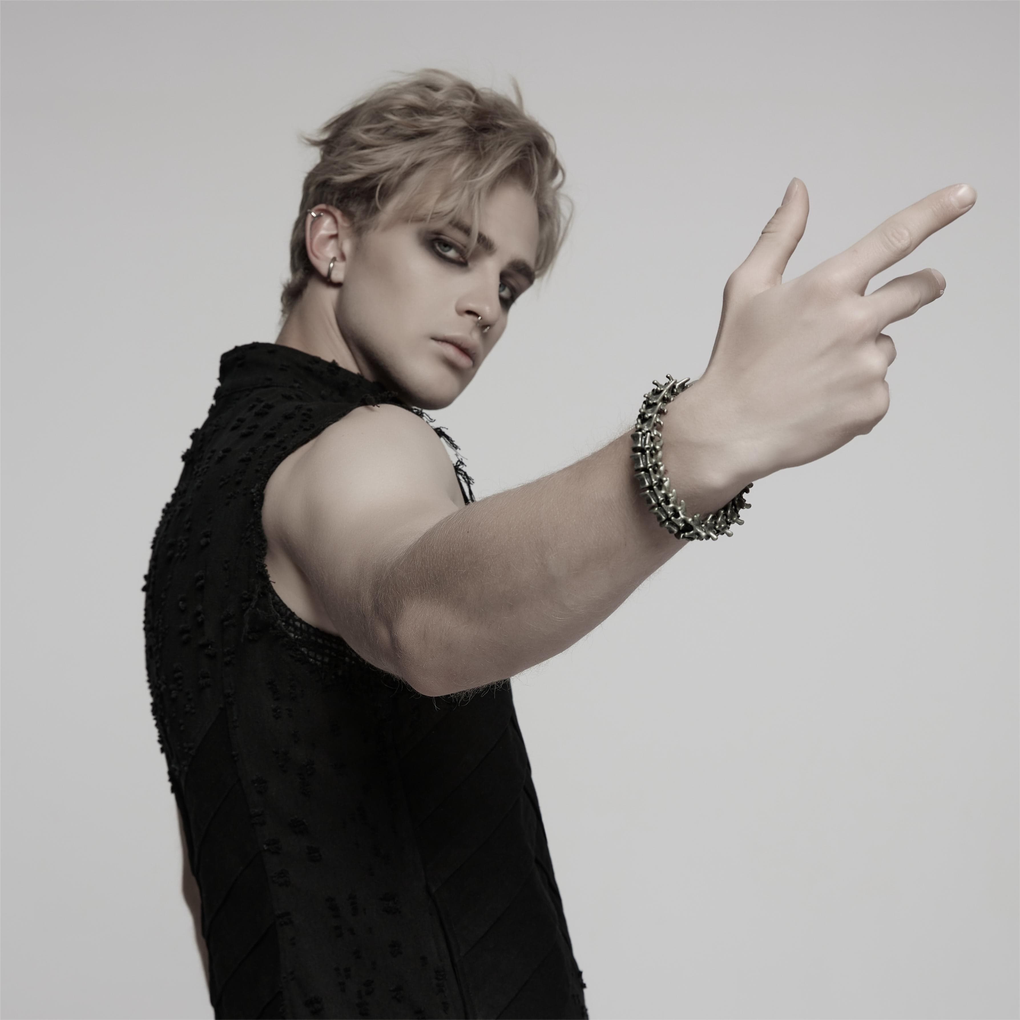 PUNK RAVE Unisex Punk Skeleton Bracelet