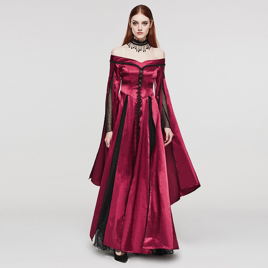 PUNK RAVE Women's Gothic Beaded Lace Choker