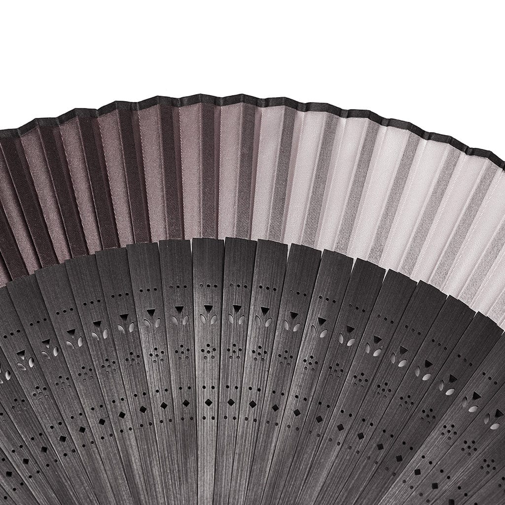 PUNK RAVE Women's Gothic Color Gradient Carving Fan