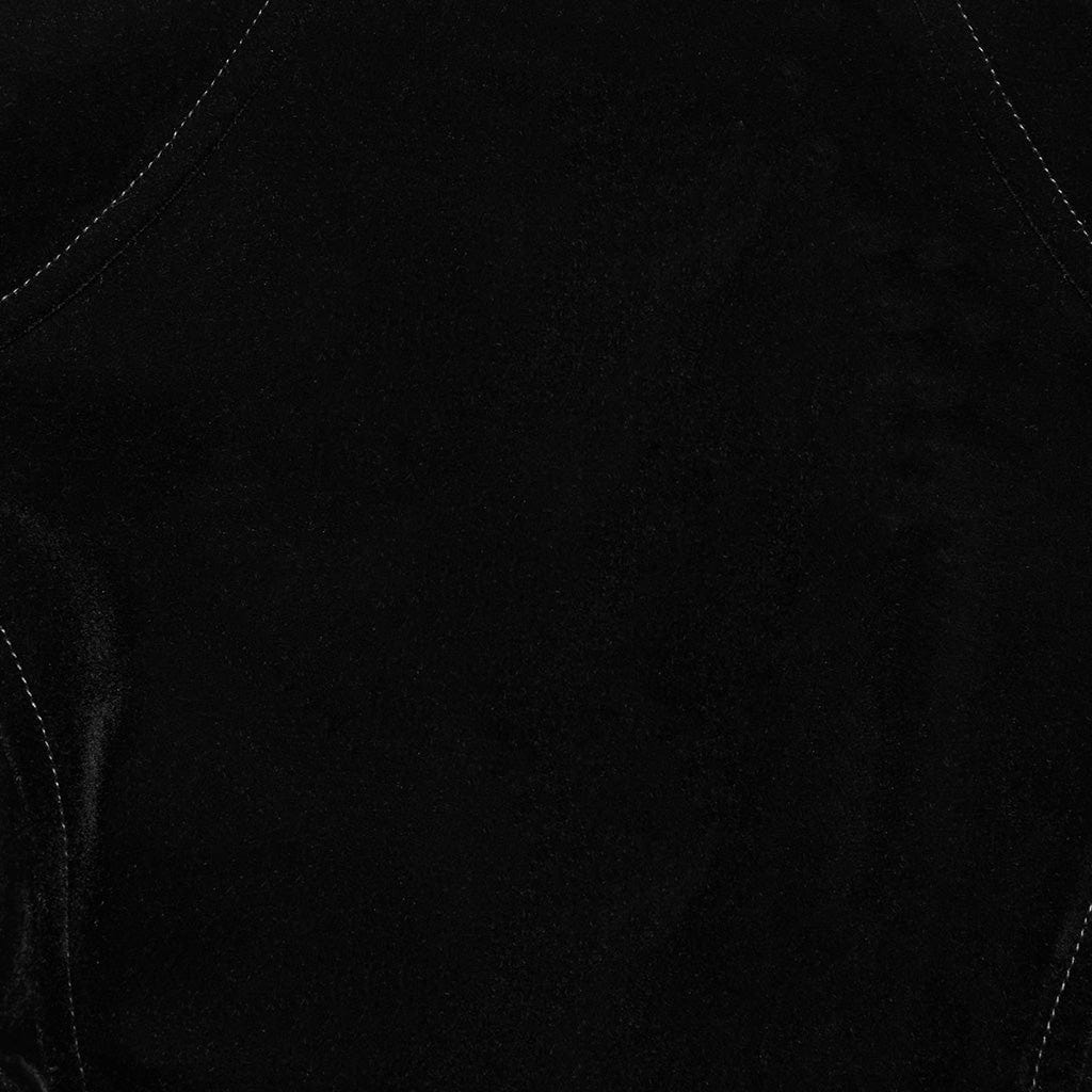 PUNK RAVE Women's Gothic Floral Embroidered Lace-up Velvet Jacket Black