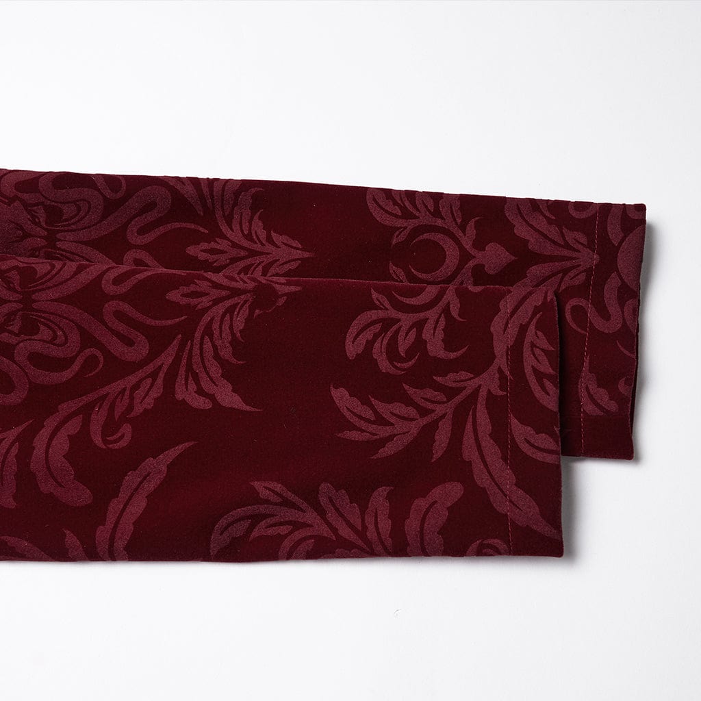 PUNK RAVE Women's Gothic Floral Printed Lace-up Jacket Red