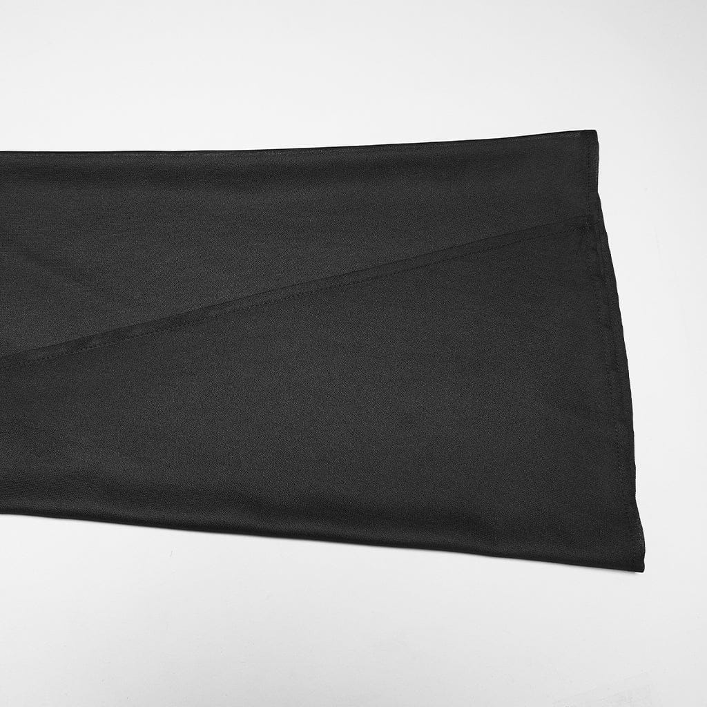 PUNK RAVE Women's Gothic Plunging Off Shoulder Maxi Dress