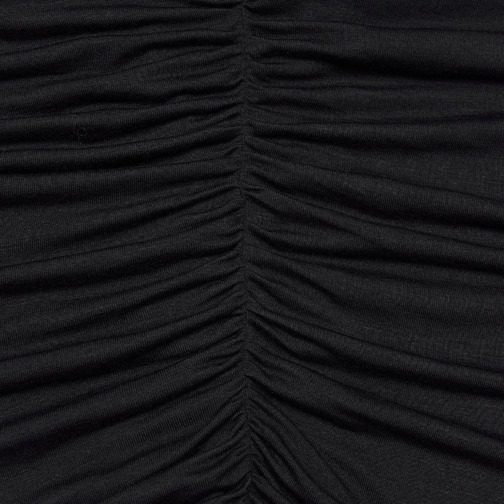 PUNK RAVE Women's Gothic Ruched Cutout Slip Dress