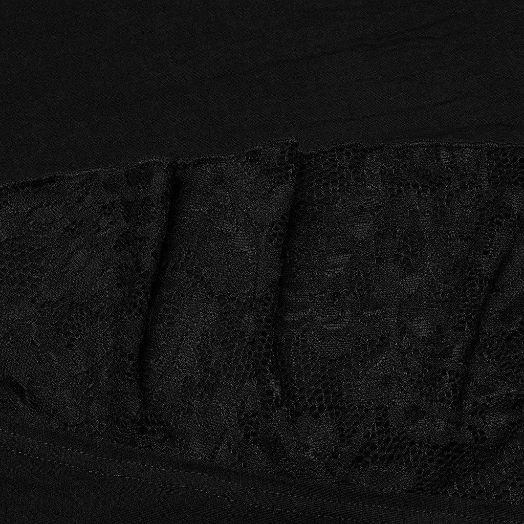 PUNK RAVE Women’s Gothic Ruffles Maxi Party Skirts