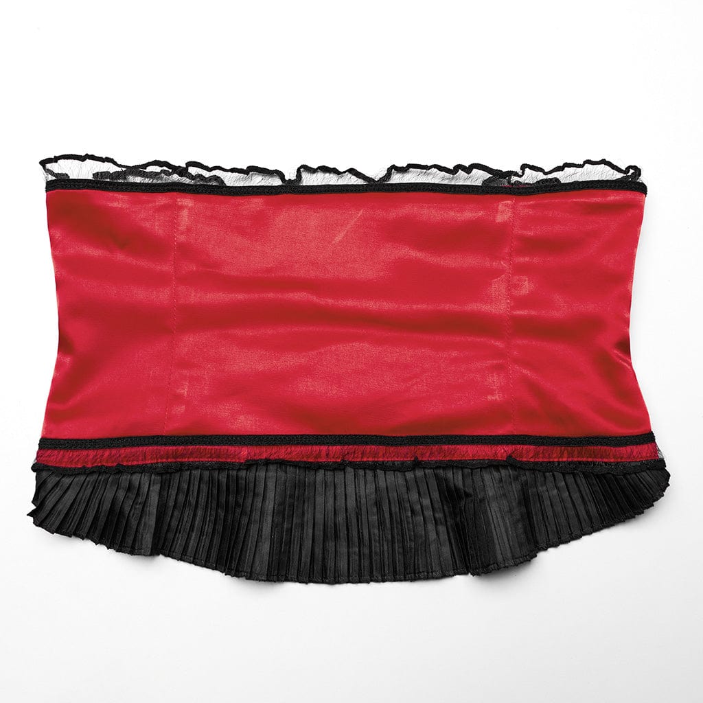 PUNK RAVE Women's Lolita Floral Printed Kimono with Skirt