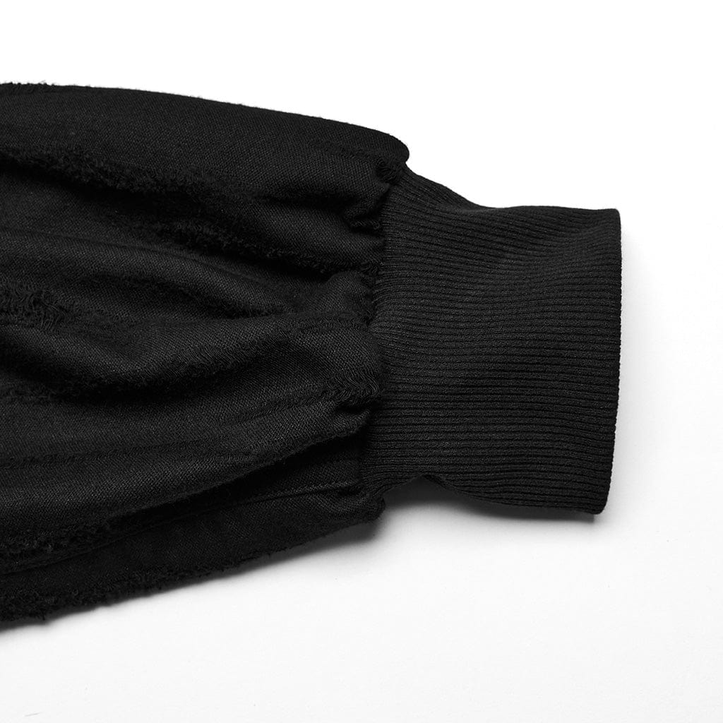 PUNK RAVE Women's Punk Eyelet Pocket Loose Pants