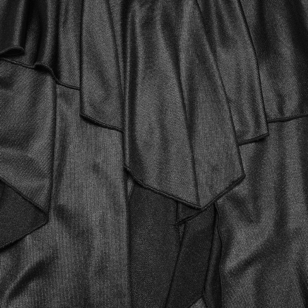 PUNK RAVE Women's Punk Irregular Hooded Sleeveless Dress