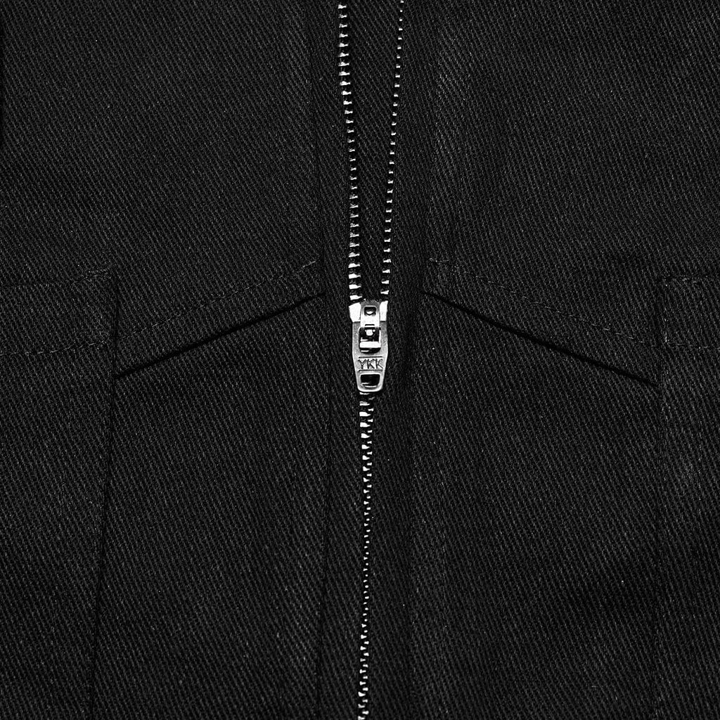 PUNK RAVE Women's Punk Mesh Ring Buckle Overlapping Skirt