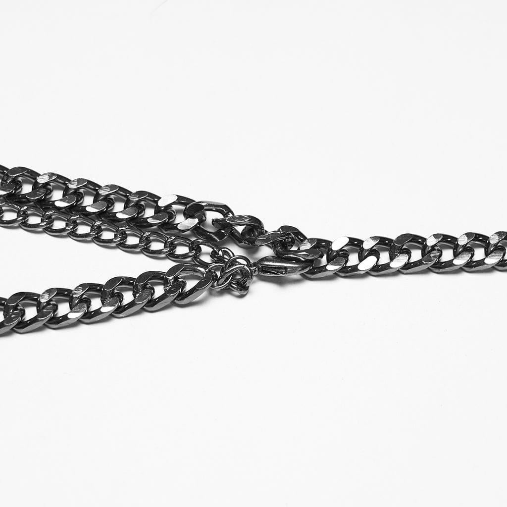 PUNK RAVE Women's Punk Metal Blade Waist Chain