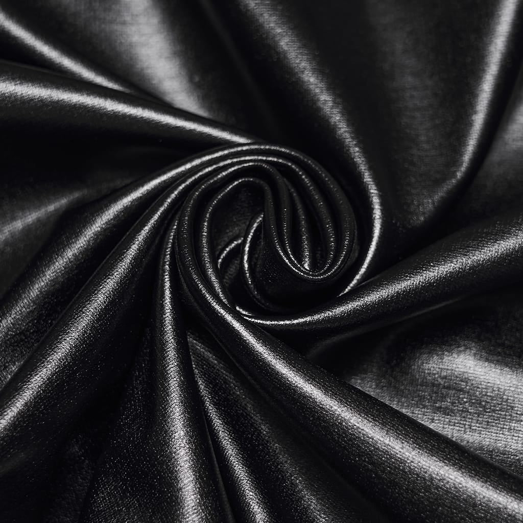 PUNK RAVE Women's Punk Mock Neck Mesh Splice Multi Buckle Strap Long Sleeve Top