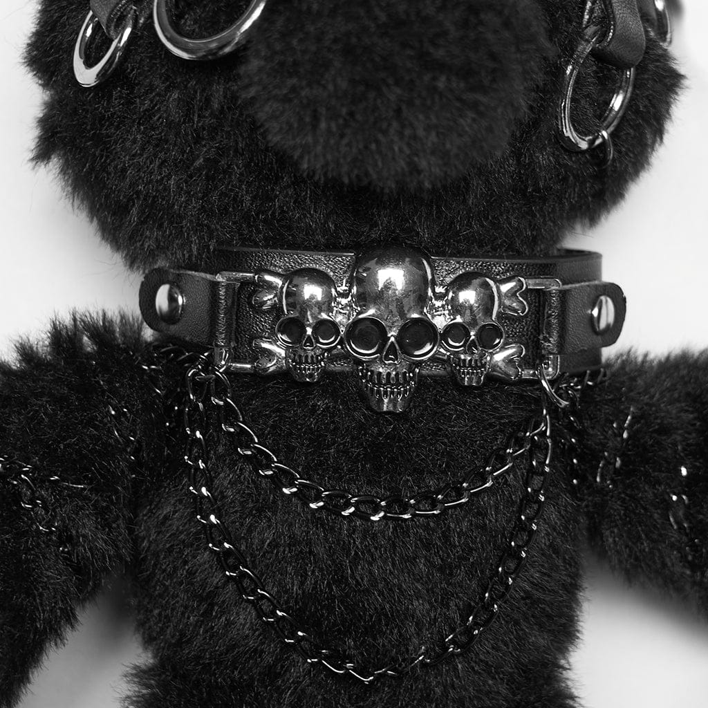 PUNK RAVE Women's Punk Rebel Chained Plush Doll