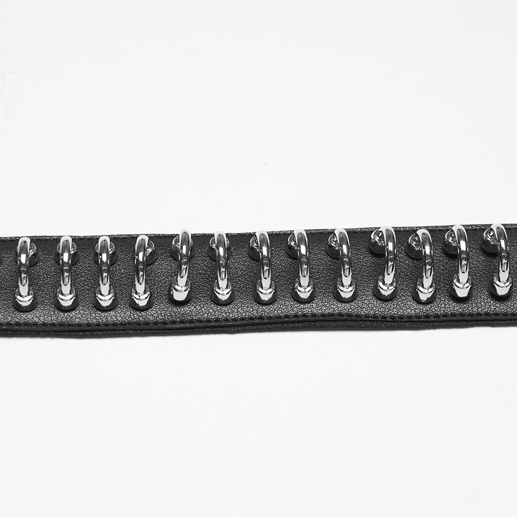 PUNK RAVE Women's Punk Rings Choker