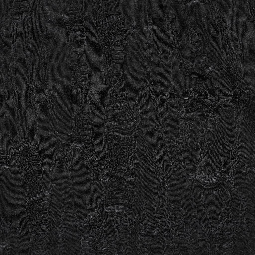 PUNK RAVE Women's Punk Ripped Strap Splice Tank Top