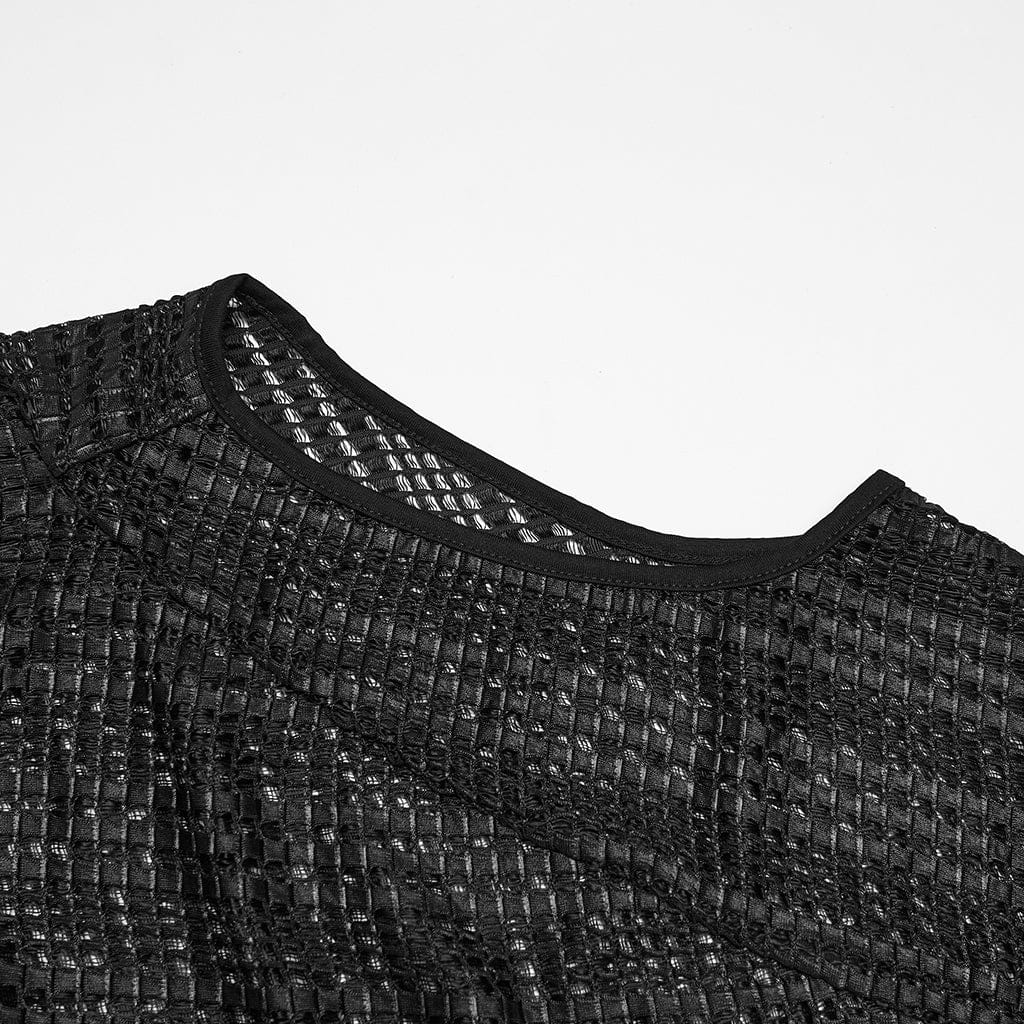 PUNK RAVE Women's Punk Rivets Irregular Cloak