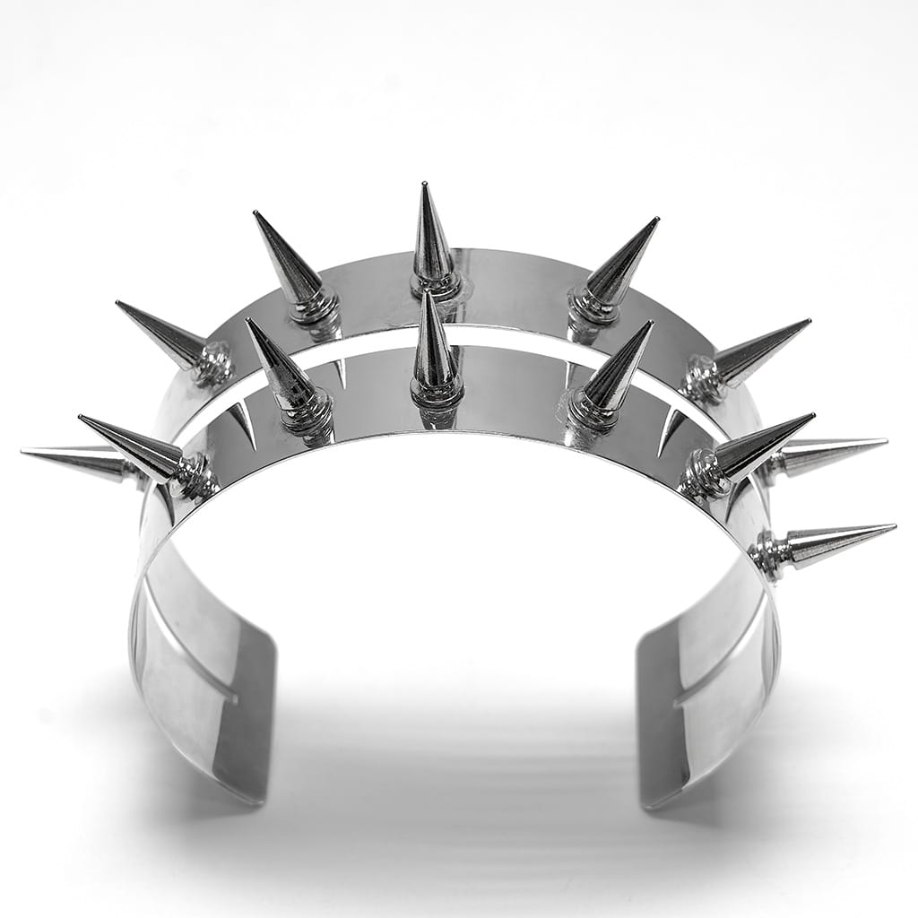 PUNK RAVE Women's Punk Spiked Choker