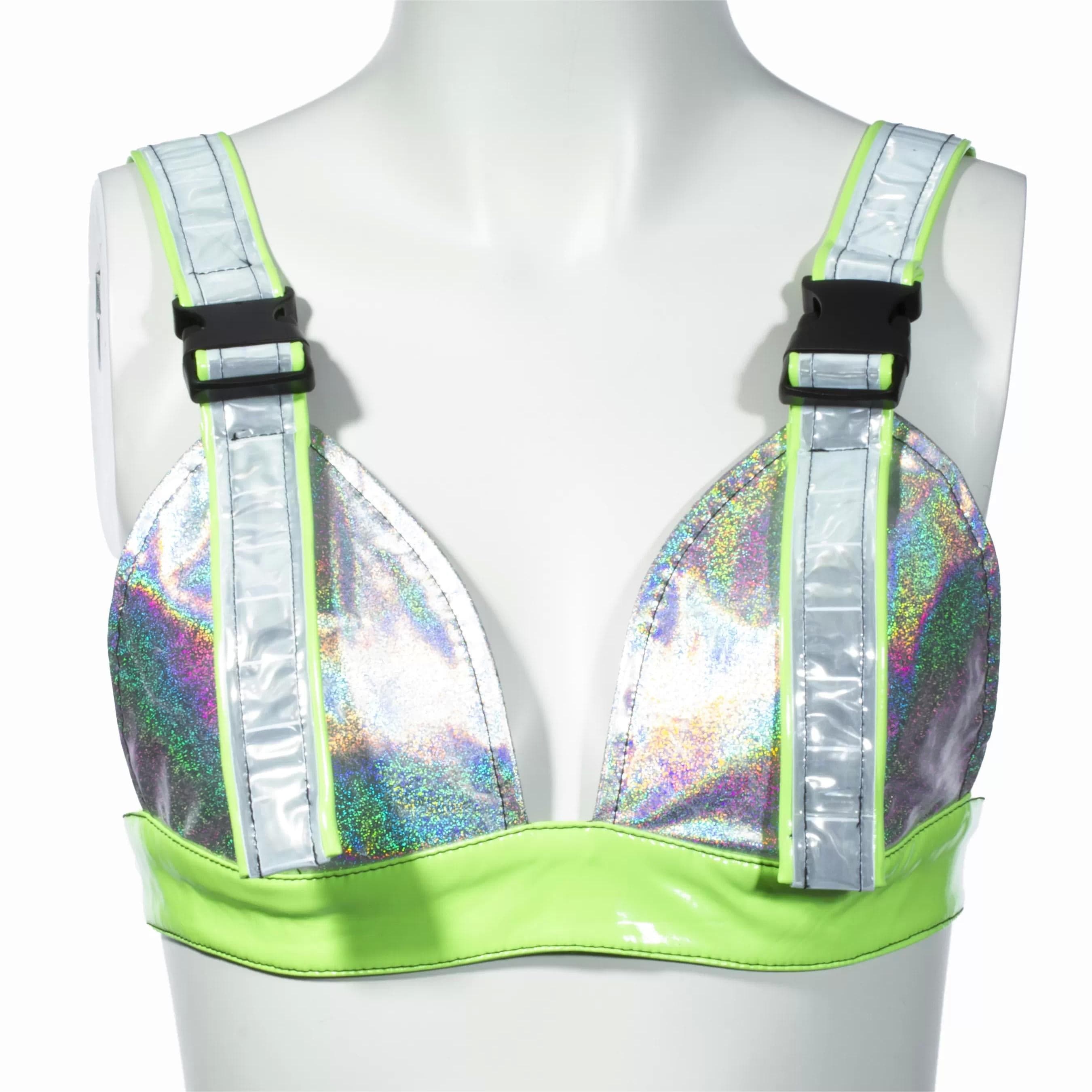 RNG Women's Grunge Luminous Rainbow Bustier