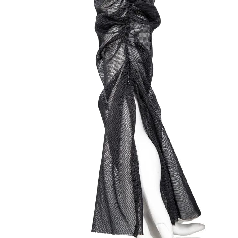 RNG Women's Punk Cutout Mesh Splice Crop Top