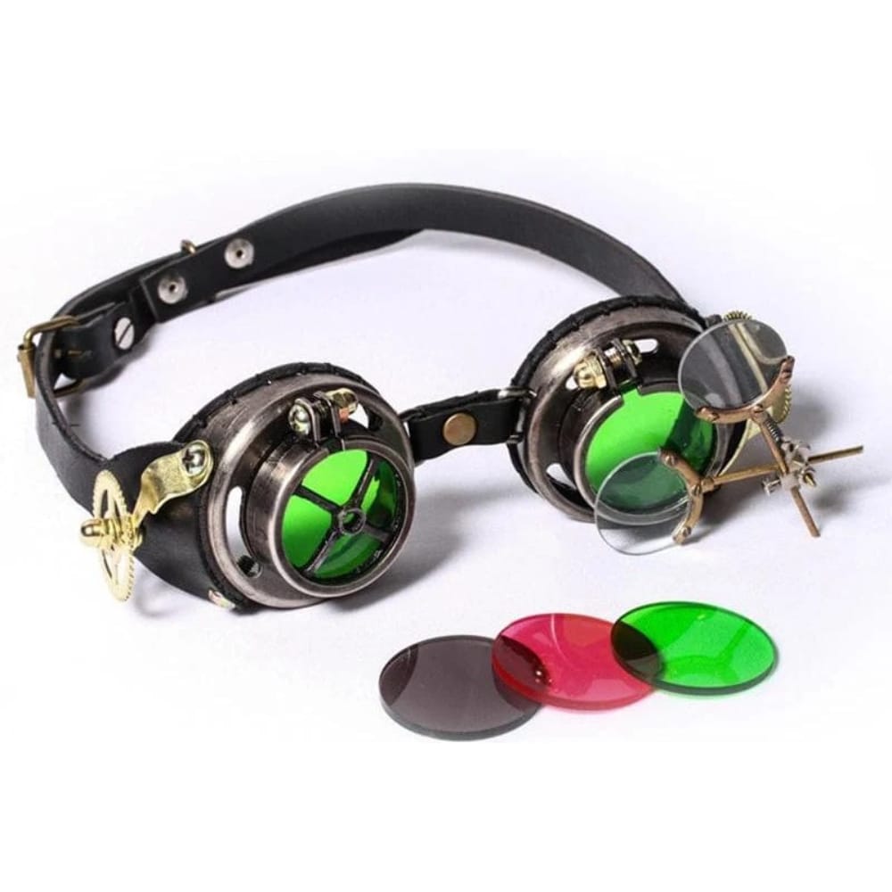 RQ-BL Women's Steampunk Gear Buckle Goggle