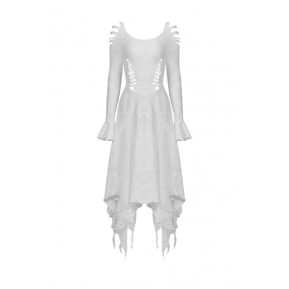 Darkinlove Women's Gothic Cutout Irregular Dress