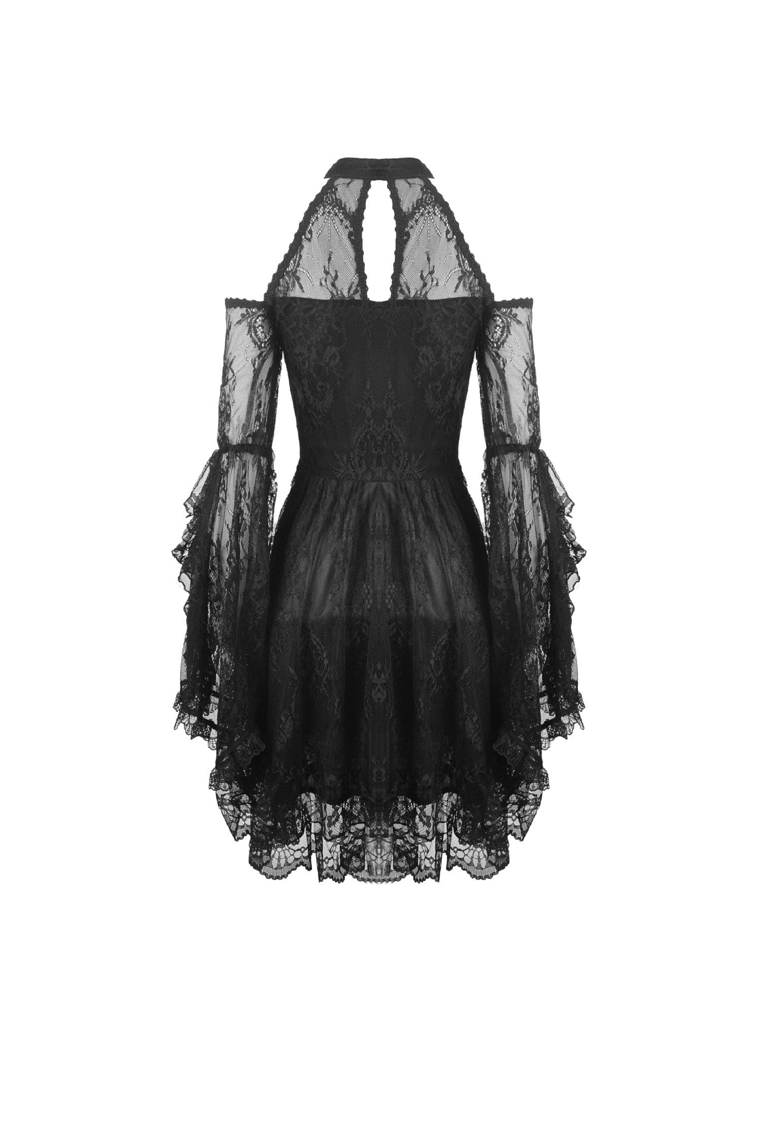 Women's Gothic Halter Lace Dresses