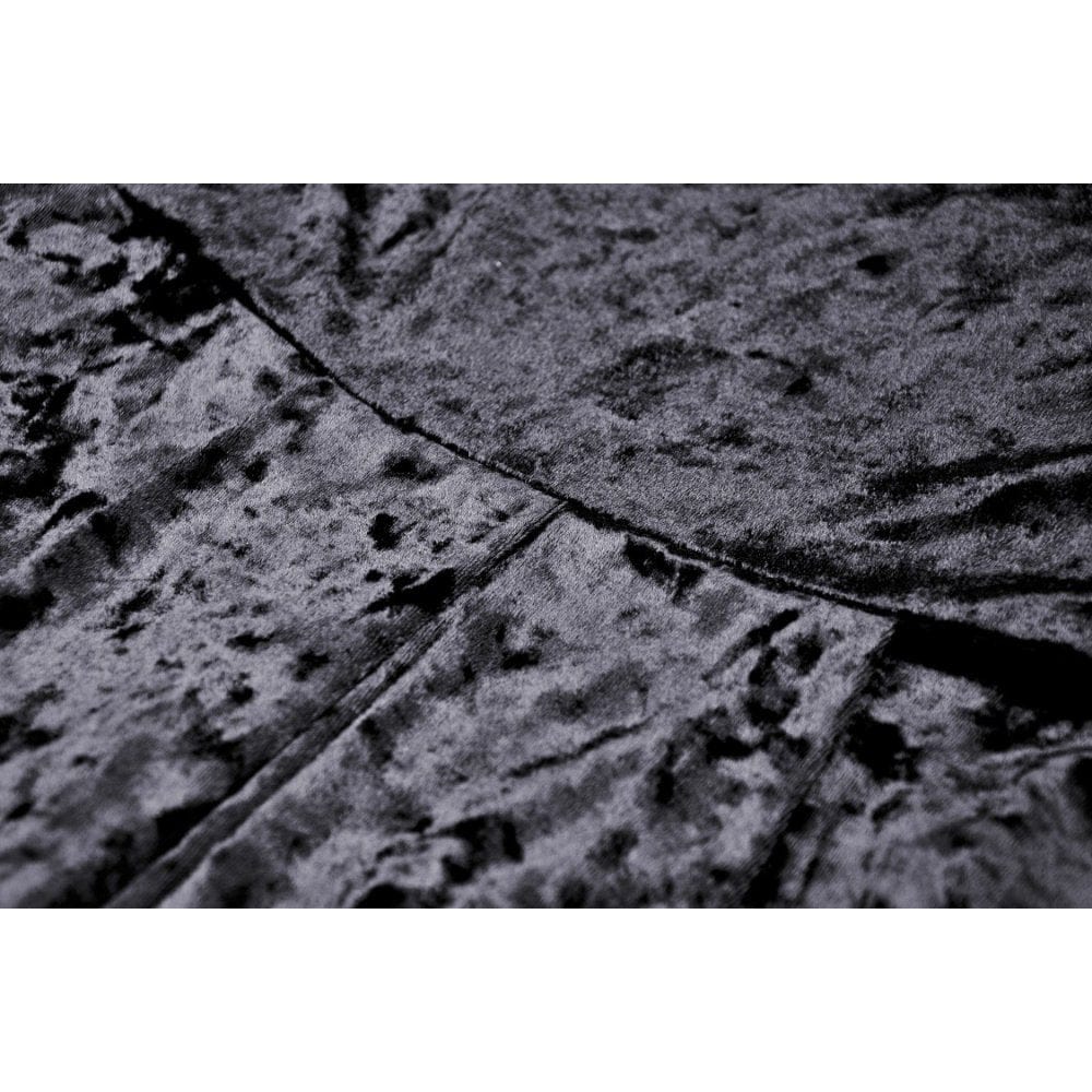 Darkinlove Women's Gothic Irregular Lace Layered Velvet Dress