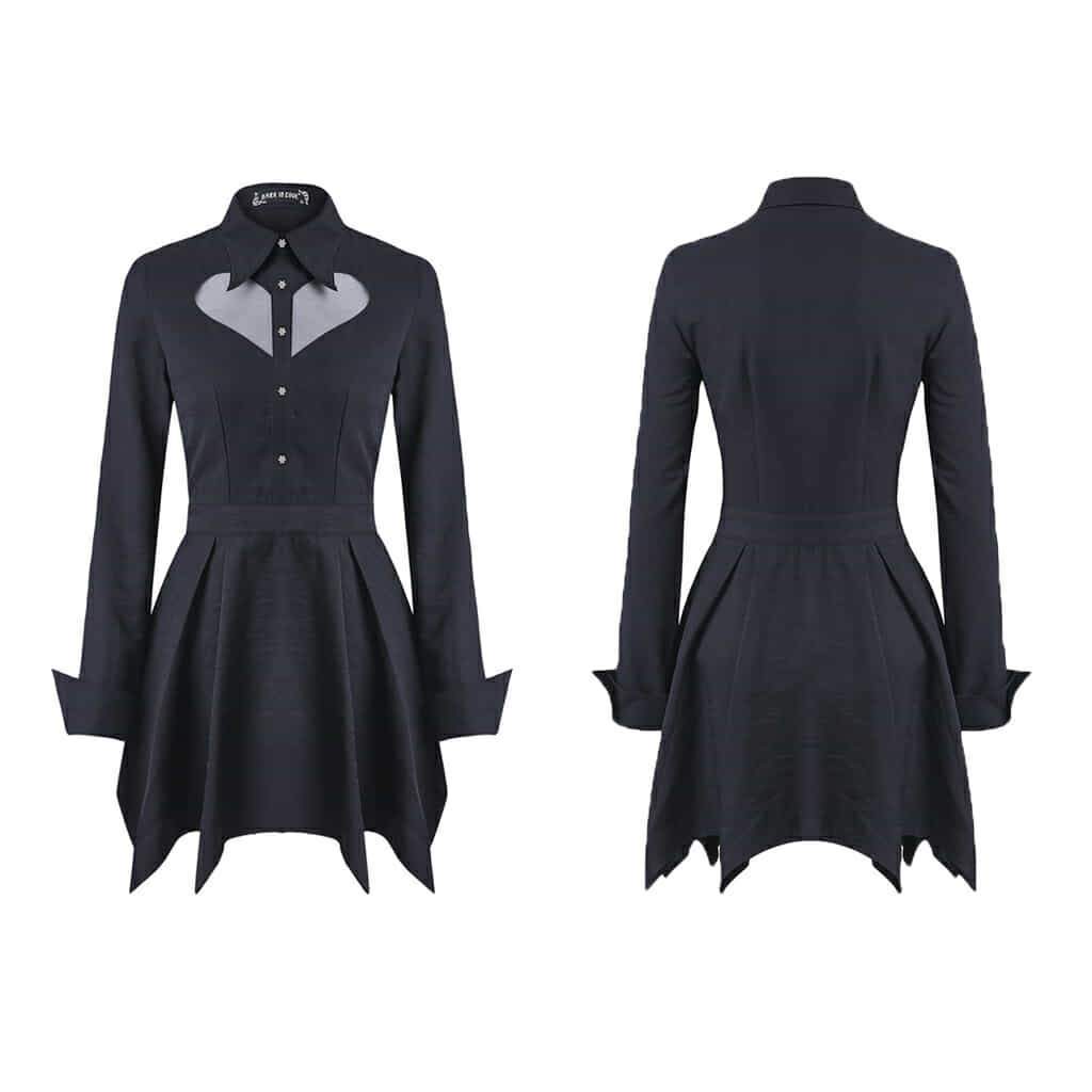 Darkinlove Women's Heart Inset Short Dress