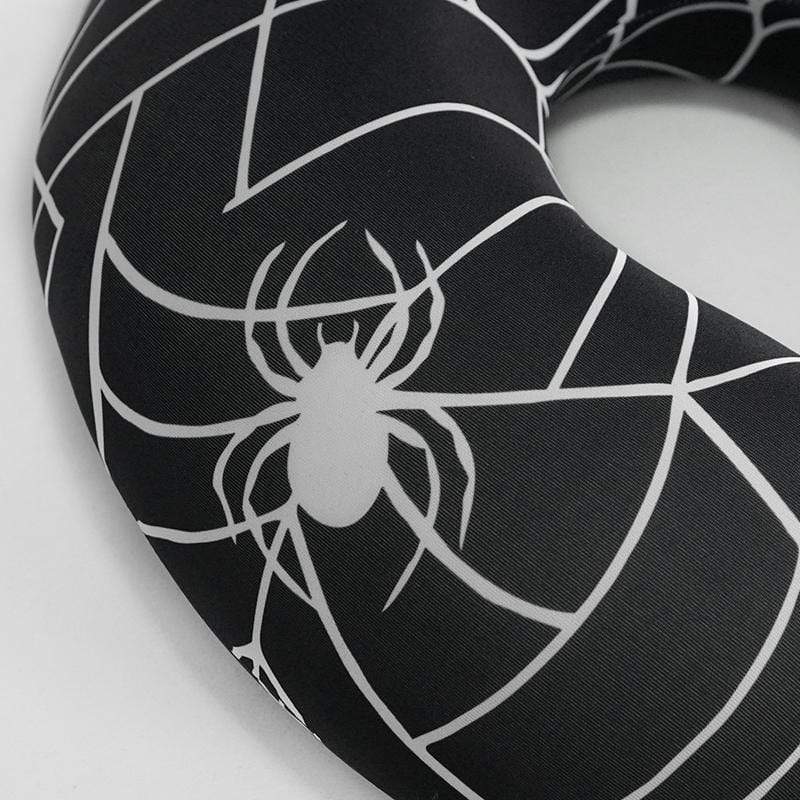 DEVIL FASHION Gothic Spider Web Printed U-shaped Pillow