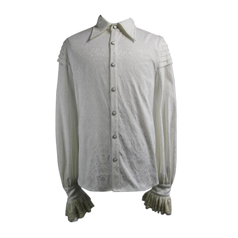 DEVIL FASHION Men's Vintage Goth Dress Shirt