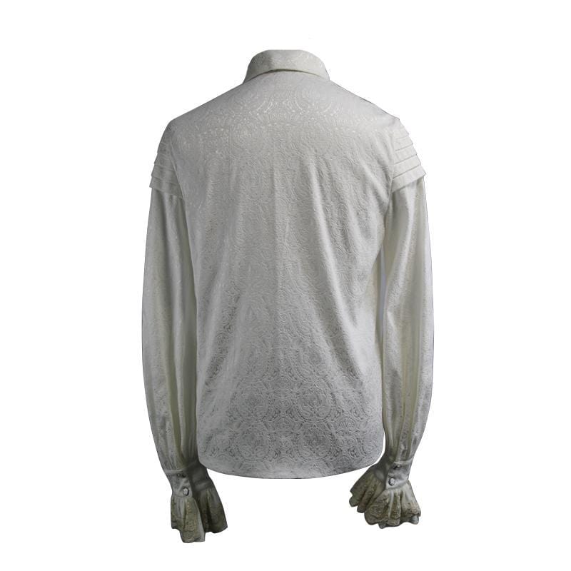 DEVIL FASHION Men's Vintage Goth Dress Shirt