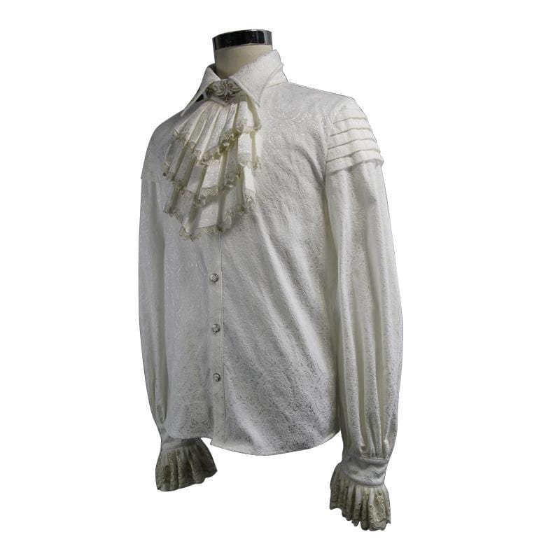 DEVIL FASHION Men's Vintage Goth Dress Shirt