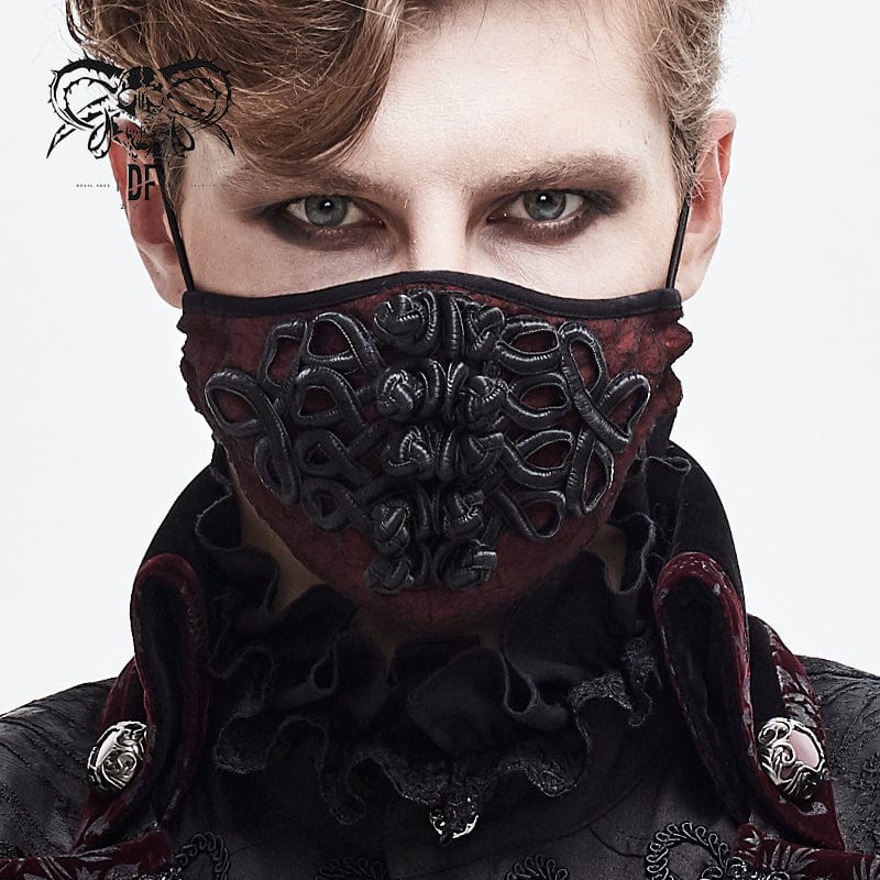 DEVIL FASHION Unisex Gothic Jacquard Mask