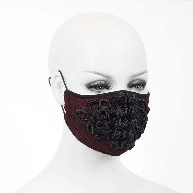 DEVIL FASHION Unisex Gothic Jacquard Mask