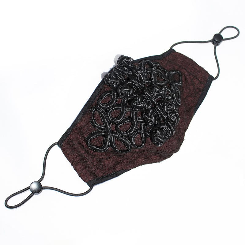 DEVIL FASHION Unisex Gothic Jacquard Mask