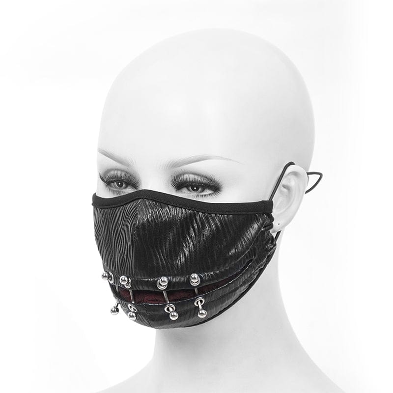 DEVIL FASHION Unisex Gothic Rivets Mask