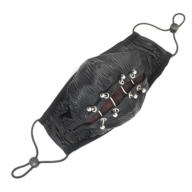 DEVIL FASHION Unisex Gothic Rivets Mask