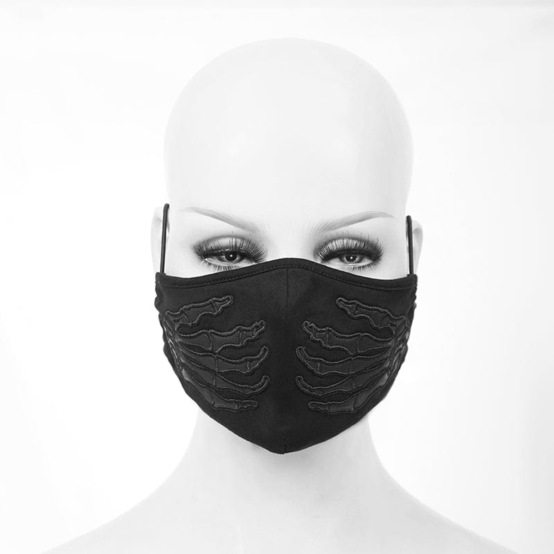 DEVIL FASHION Unisex Punk Skeleton Hands Mask
