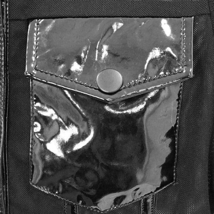 DEVIL FASHION Women's Goth Sheer Mesh Romper