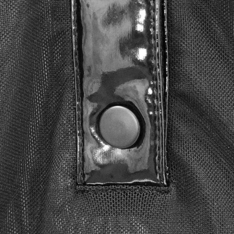 DEVIL FASHION Women's Goth Sheer Mesh Romper