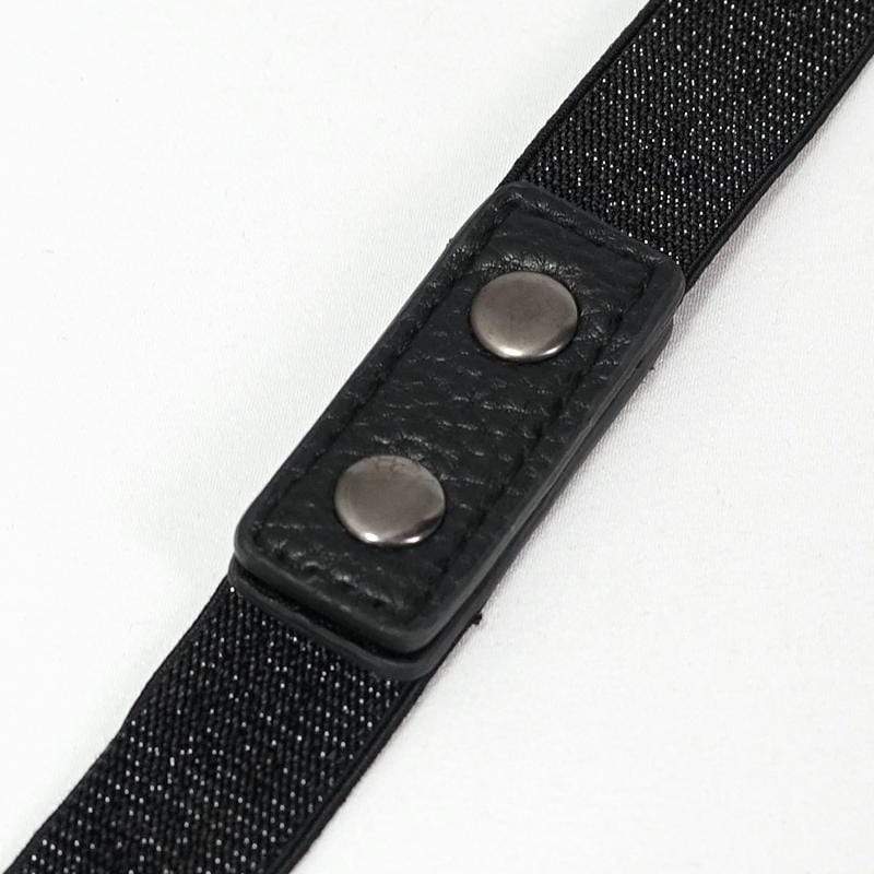 DEVIL FASHION Women's Gothic Crystal Stone Elastic Belt