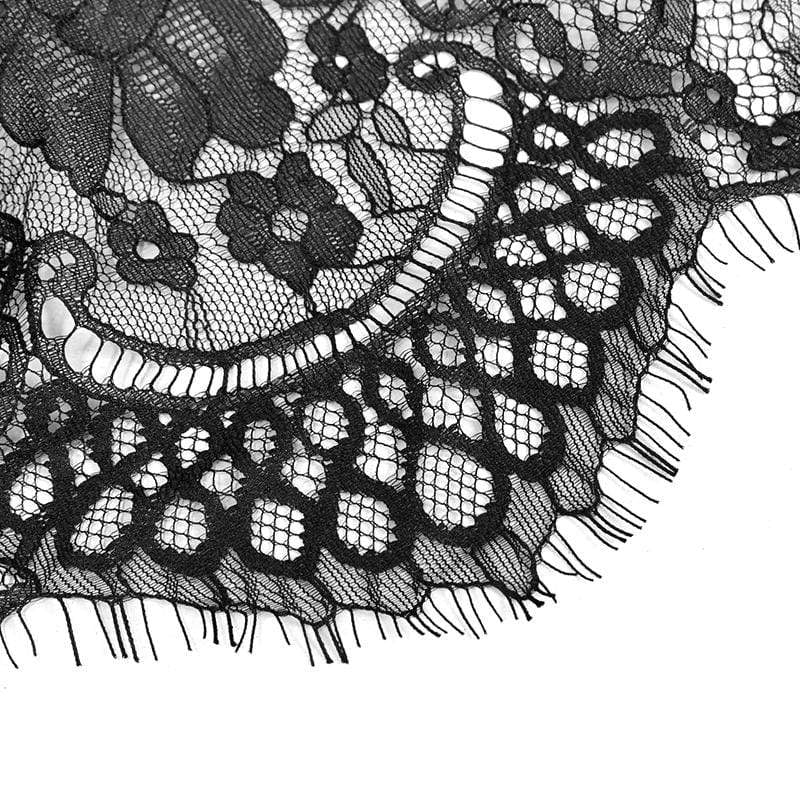 Women's Gothic Lace Bowknot Black Neckwear