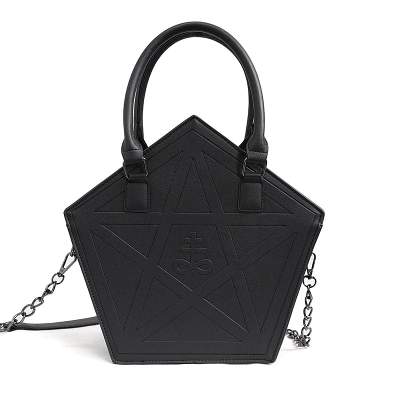 DEVIL FASHION Women's Punk Pentagon Bag