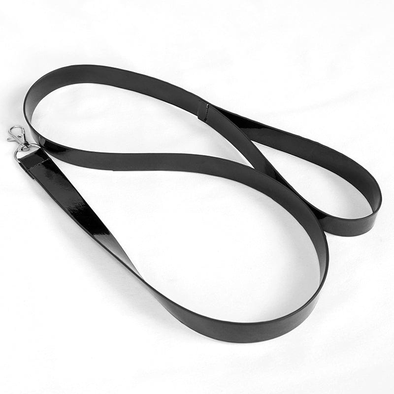 EVA LADY Women's Gothic Sexy Mesh Romper with Leash